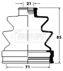 BORG & BECK Paljekumi, vetoakseli BCB2847